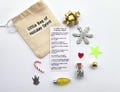 Little Bag of Holiday Spirit, thinking of you, stocking stuffer, small gift, pocket hug, Personal Keepsake, Unique Gift,  gift for women
