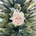 Wooden Christmas ball - My first Christmas | Customizable - Decoration - Tree - - Birth - Child - Baby - Girl - Boy - First name