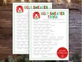 Ugly Sweater Party Trivia Game, Ugly Sweater Party Games, Office Party Christmas Game, Game for Office Parties, Christmas Trivia Game