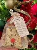 Reindeer Food Handmade with Gift Bag - Hand painted - Christmas Eve Box Filler - Stocking Filler - Oats & Biodegradable Magic Glitter