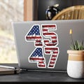 Political Kiss-Cut Decal Stickers, Trump 45 47 President Trump Kiss-cut Decal stickers, Vinyl Stickers, Laptop Decals, Political Bumper