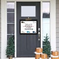 Laminated Thank You Delivery Driver Door Sign, Grateful Family Holiday Packages Courier Note, Ready to Display Christmas Appreciation Sign