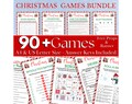 90 + Christmas Games Bundle, Christmas Family Game, Christmas Party Games, Printable Christmas Activity, Christmas Trivia, Christmas Bingo
