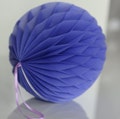PANSY Purple paper honeycomb ball party decorations, weddding, birthday party decor, sustainable baby shower